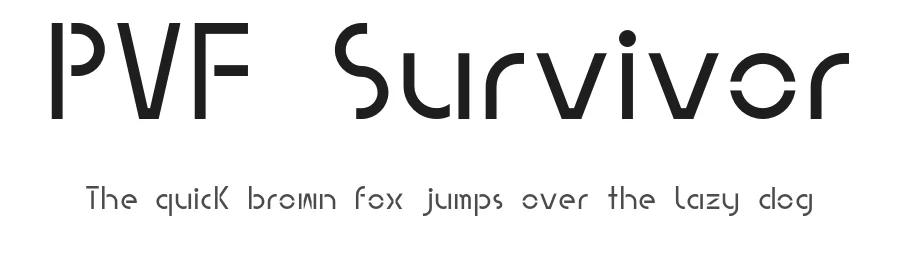 PVF Survivor — Sans Serif Font