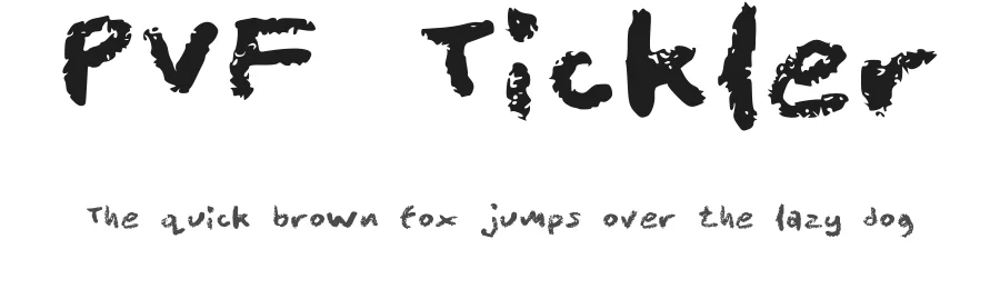 PVF Tickler — Script Handwritten Font