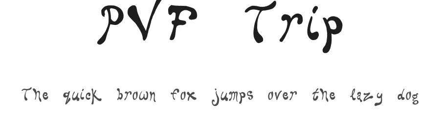 PVF Trip — Script Handwritten Font