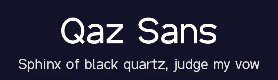Qaz Sans by GGBotNet — Sans Serif Font — thumbnail 2