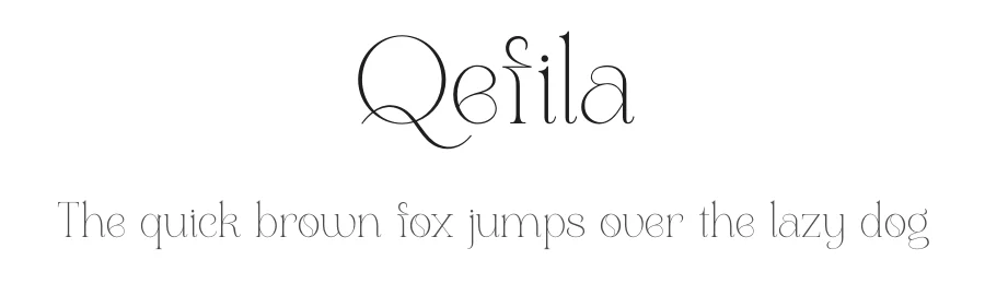 Qefila by Heru Utama Putra — Serif Font