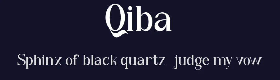 Qiba by inspiratype — Serif Font — thumbnail 2