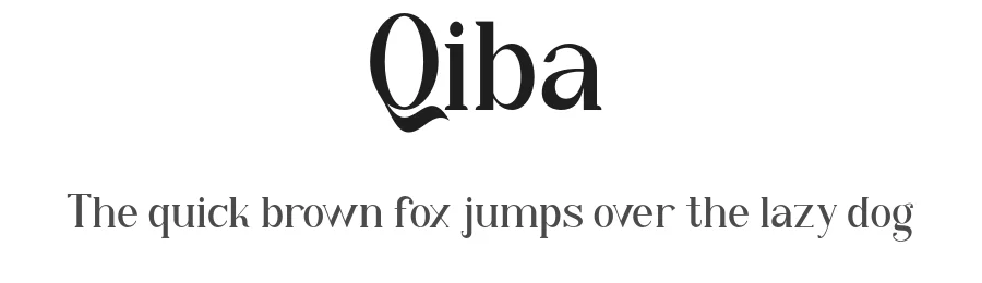 Qiba by inspiratype — Serif Font