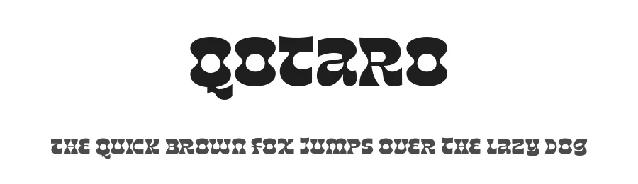 Qotaro by Zain Fahroni — Display Font