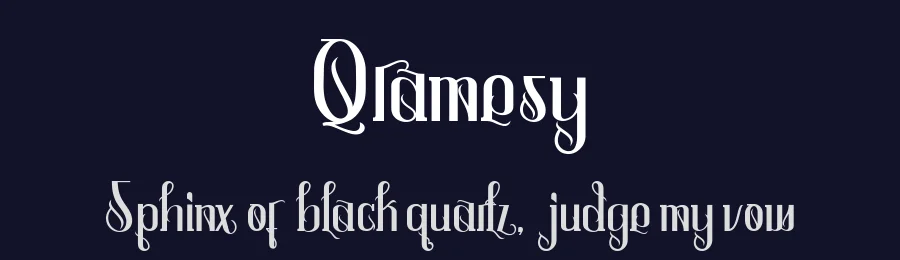 Qramesy by GlyphStyle — Display Font — thumbnail 2