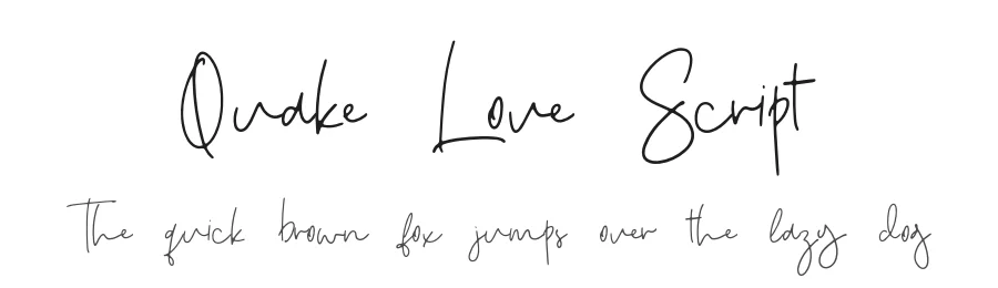 Quake Love Script by besttypeco — Script Handwritten Font