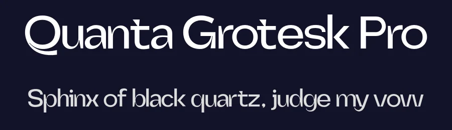 Quanta Grotesk Pro by Afdalul Zikri — Sans Serif Font — thumbnail 2
