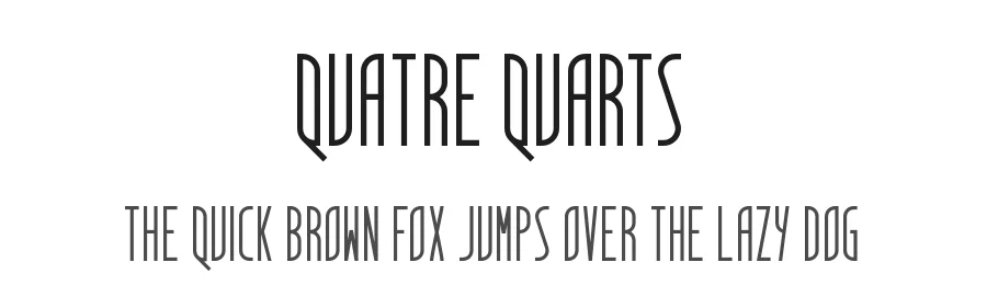 Quatre Quarts by Valentin François — Sans Serif Font