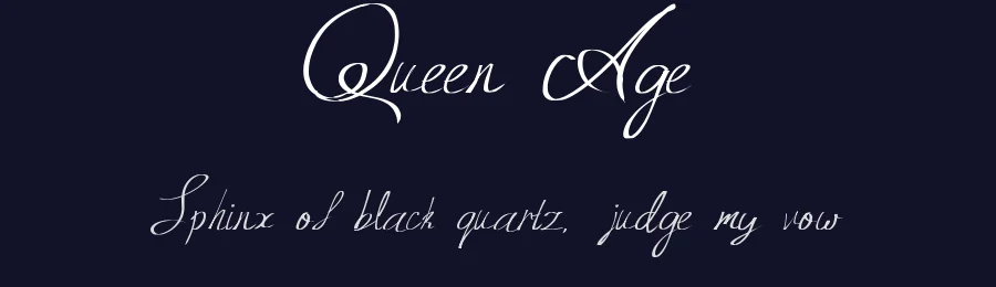 Queen Age — Script Handwritten Font — thumbnail 2