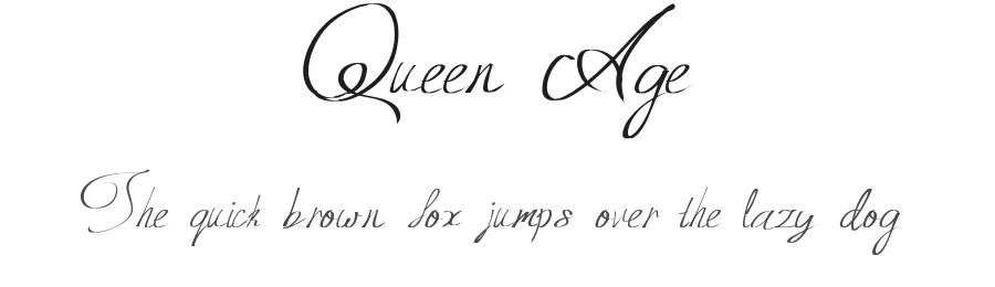 Queen Age — Script Handwritten Font