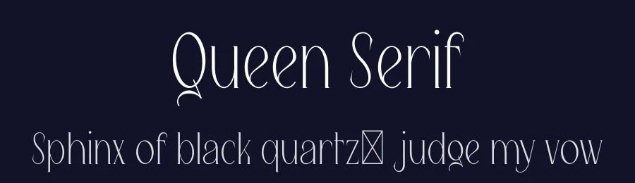 Queen Serif by Nicho Christian — Serif Font — thumbnail 2