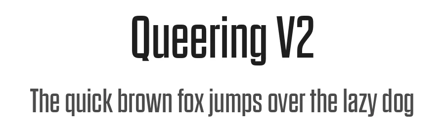 Queering V2 by Adam Naccarato — Sans Serif Font