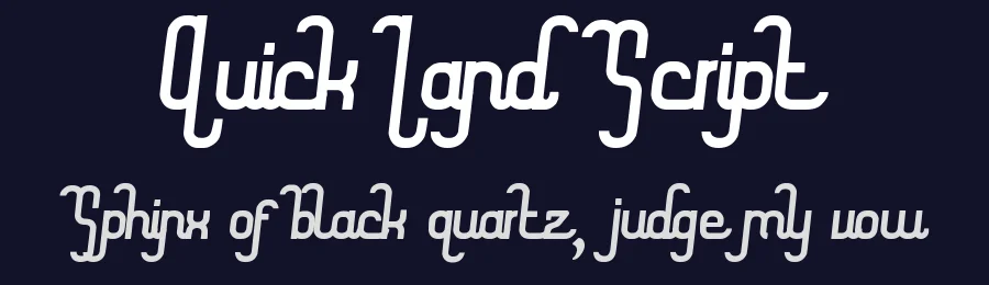 Quick Land Script — Script Handwritten Font — thumbnail 2