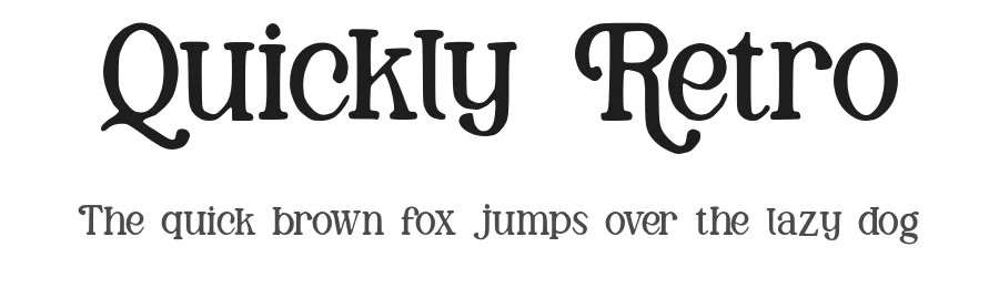 Quickly Retro by Ilyas Yasin — Serif Font