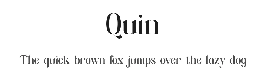 Quin by Akhmad Husain Rifa'i — Serif Font