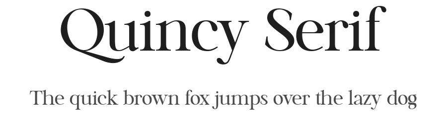 Quincy Serif by dealitastudio β Serif Font
