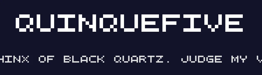 QuinqueFive by GGBotNet — Display Font — thumbnail 2