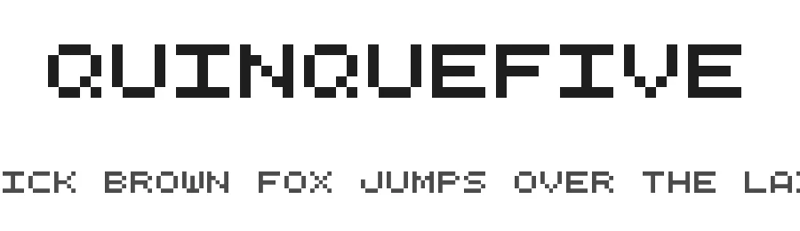 QuinqueFive by GGBotNet — Display Font