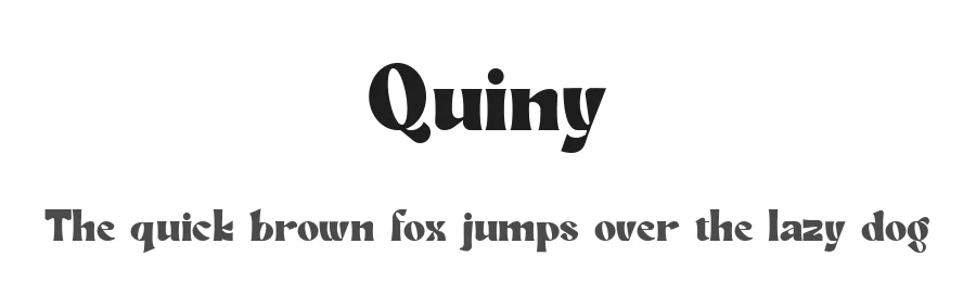 Quiny by Yesaya Amnestian — Display Font