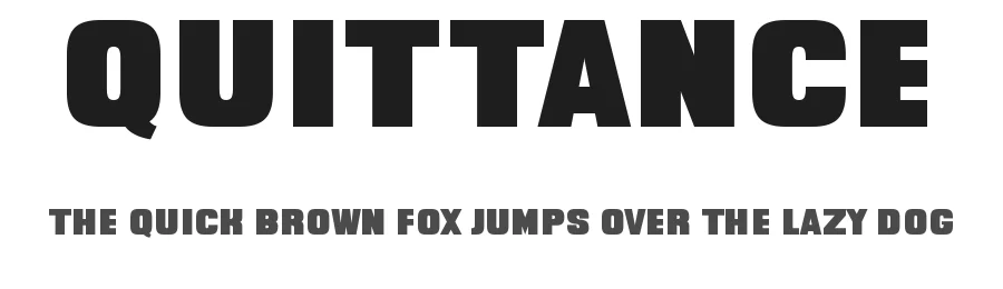 Quittance by Ilya Zakharov — Display Font