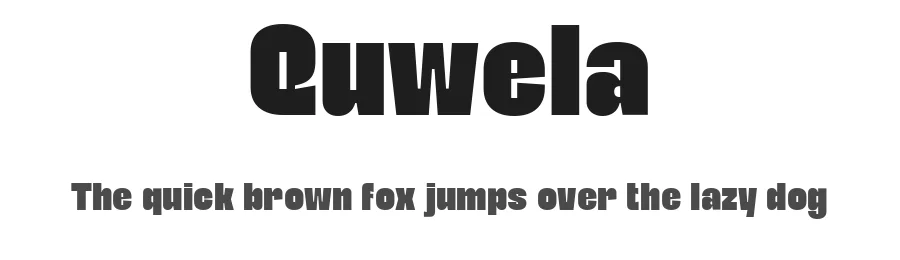 Quwela by Ragamkata Studio — Display Font