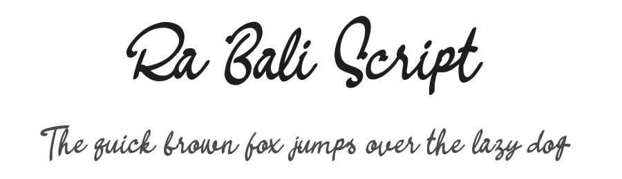 Ra Bali Script by lemoncraft2018 β Script Handwritten Font