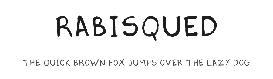 Rabisqued — Script Handwritten Font