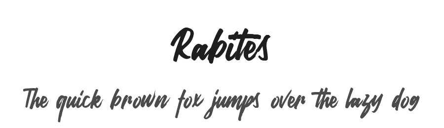 Rabites by Farul Arjianto — Script Handwritten Font