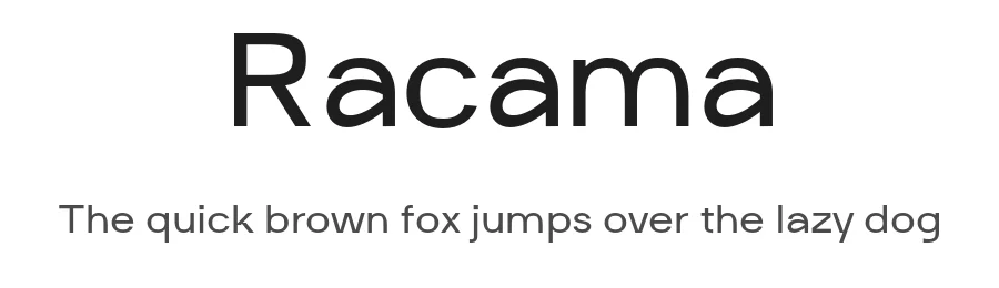 Racama by Serg Shishin — Sans Serif Font