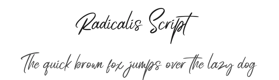 Radicalis Script by Lettersiro 2018 — Script Handwritten Font