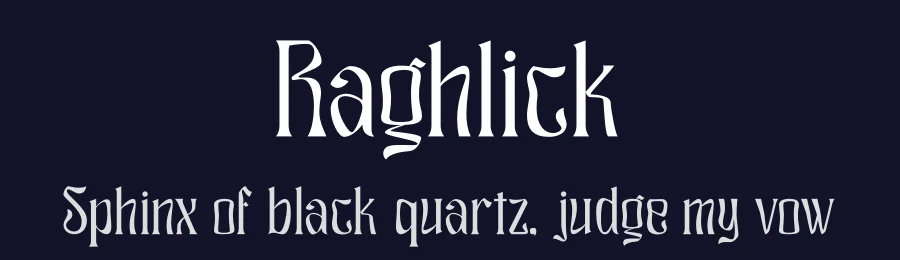 Raghlick by Heru Utama Putra — Display Font — thumbnail 2