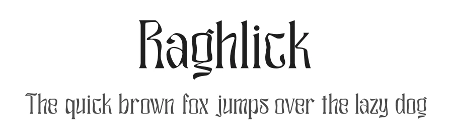 Raghlick by Heru Utama Putra — Display Font