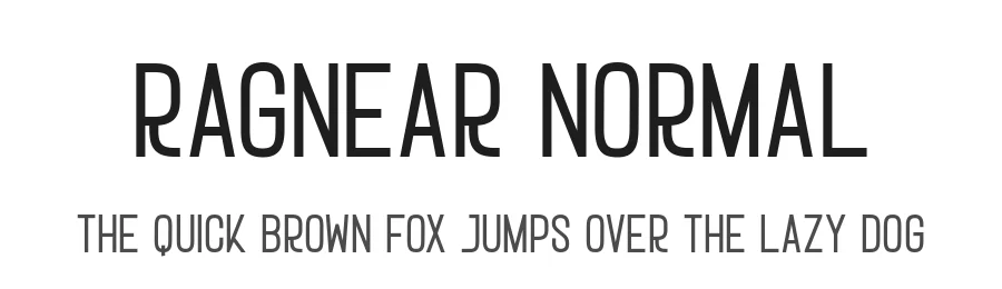 Ragnear Normal by Wahyu Sa β Sans Serif Font