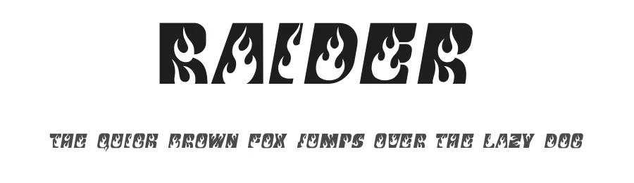 Raider by Ilya Zakharov — Display Font