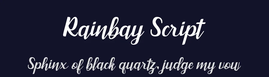 Rainbay Script — Script Handwritten Font — thumbnail 2