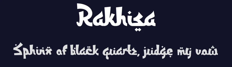 Rakhisa by Sahirul Iman — Display Font — thumbnail 2