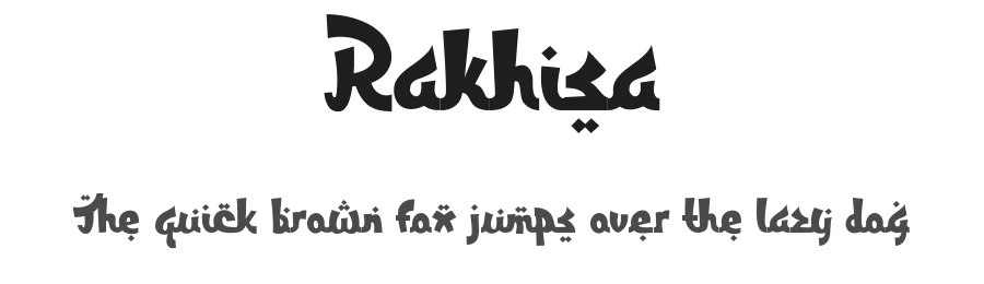 Rakhisa by Sahirul Iman — Display Font