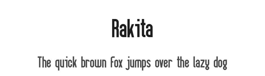 Rakita by Jamaludin Achmad Sahestya Dharma — Display Font