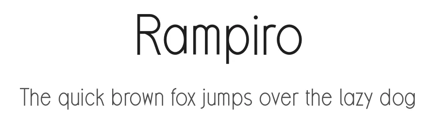 Rampiro by Aswangga — Sans Serif Font