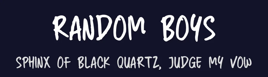 Random Boys by Joe letter — Script Handwritten Font — thumbnail 2