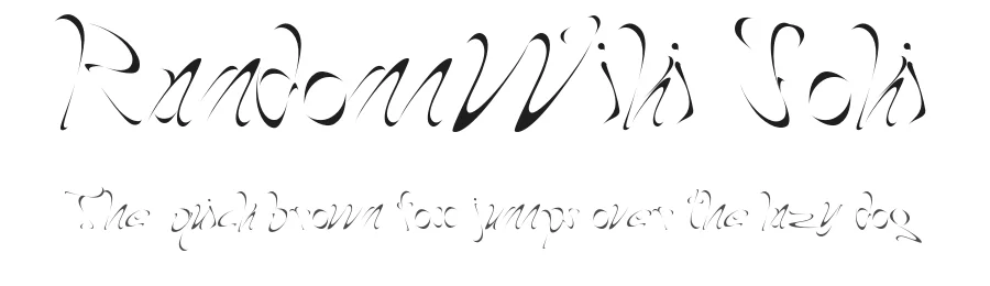 RandomWiki Joki by Etienne Weber — Script Handwritten Font