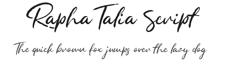 Rapha Talia Script by Ardyanatypes — Script Handwritten Font