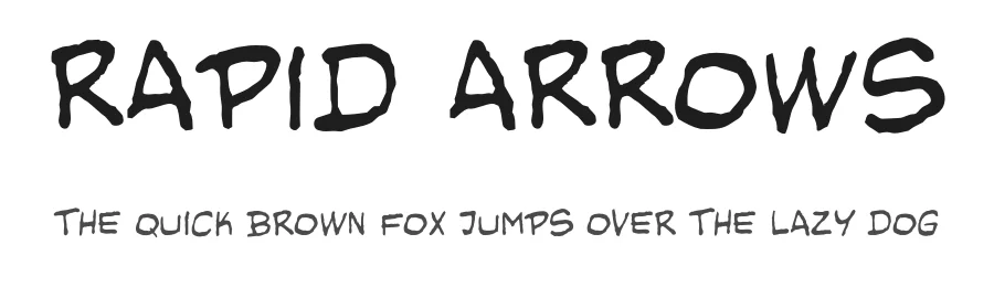Rapid Arrows — Script Handwritten Font