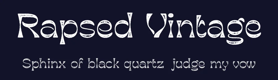 Rapsed Vintage by Craft Supply Co — Display Font — thumbnail 2
