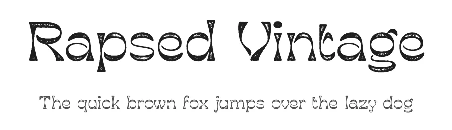 Rapsed Vintage by Craft Supply Co — Display Font