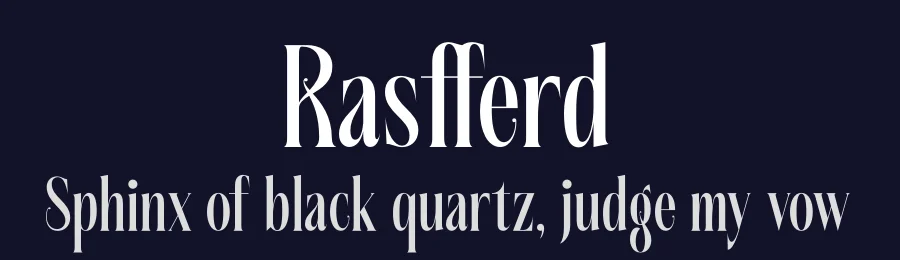 Rasfferd by Heru Utama Putra — Serif Font — thumbnail 2