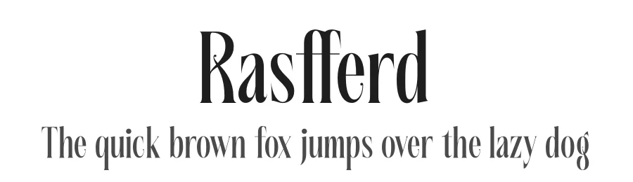 Rasfferd by Heru Utama Putra β Serif Font