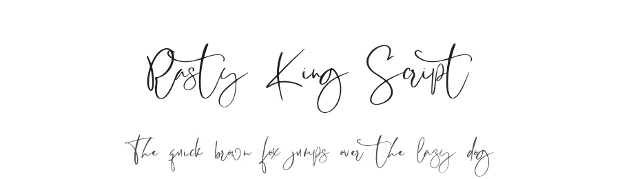 Rasty King Script by besttypeco — Script Handwritten Font