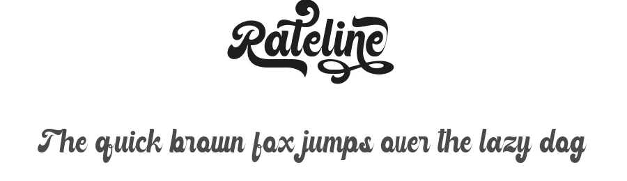 Rateline by Essentials Studio — Script Handwritten Font