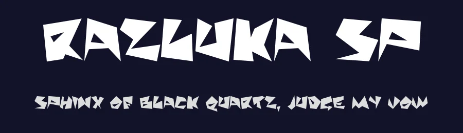 Razluka SP by Sasha Pavljenko — Display Font — thumbnail 2